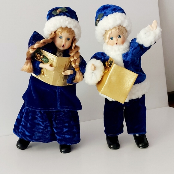 Christmas decorationCouple of little porcelain singers. - Picture 10 of 12